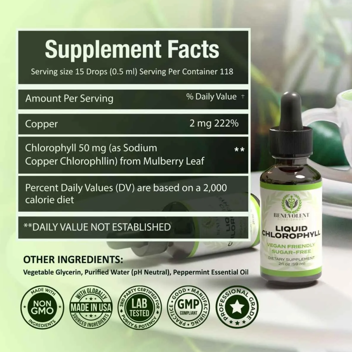 CLOROFILA LIQUIDA BENEVOLENT