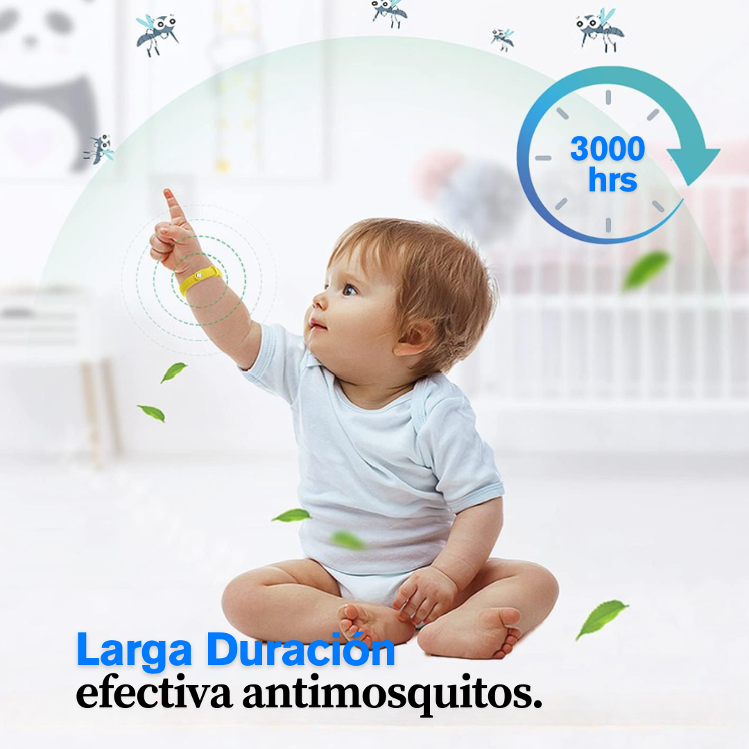 BYE BYE MOSQUITOS - Pulseras Repelente Mosquitos x5