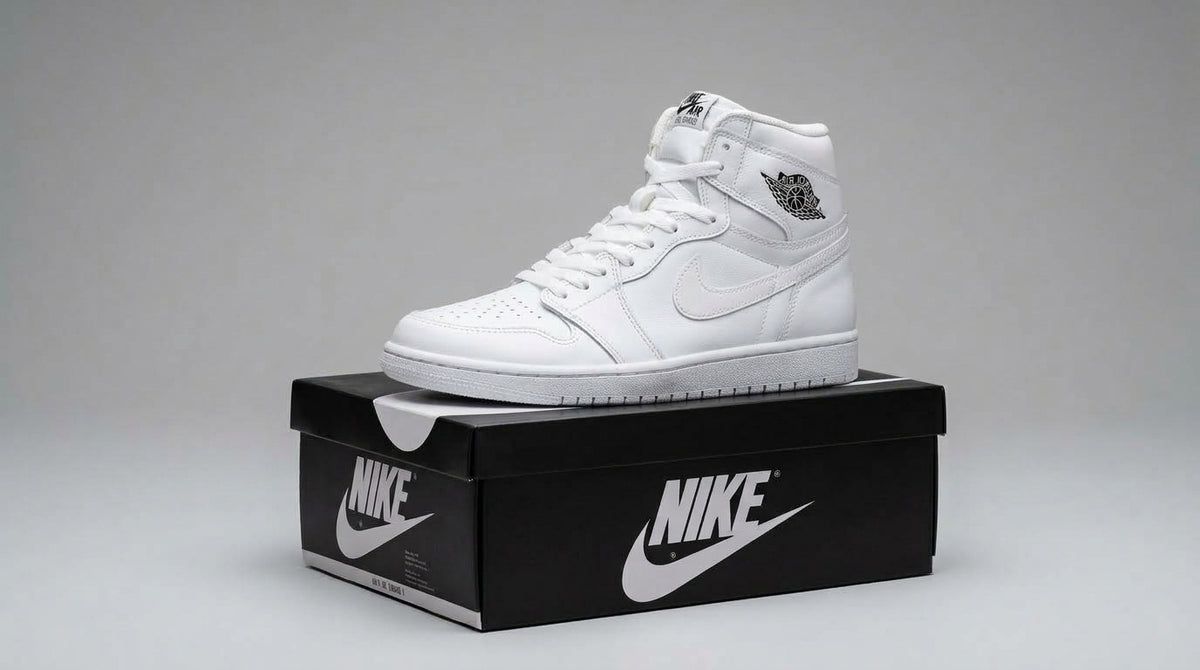 Tenis Air Jordan 1 Retro Mid WHITE (unisex)
