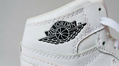 Tenis Air Jordan 1 Retro Mid WHITE (unisex)