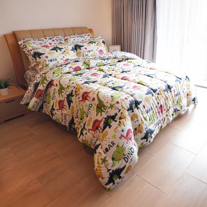 MUNDO DINO DREAMS - Edredon o Juego de Sábanas Dinosaurios