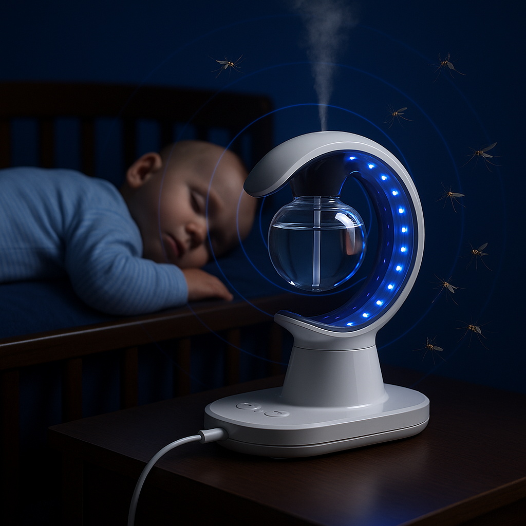 LIGHT TRAP 3N1 - Humidificador, Lámpara y Repelente de Mosquitos