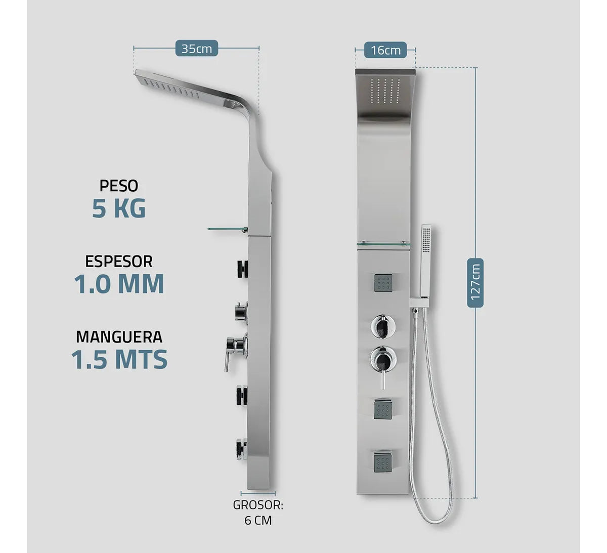 TORRE DUCHA PRAGA - con Hidromasaje