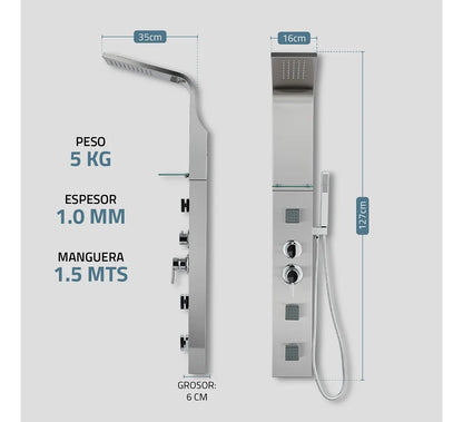 TORRE DUCHA PRAGA - con Hidromasaje