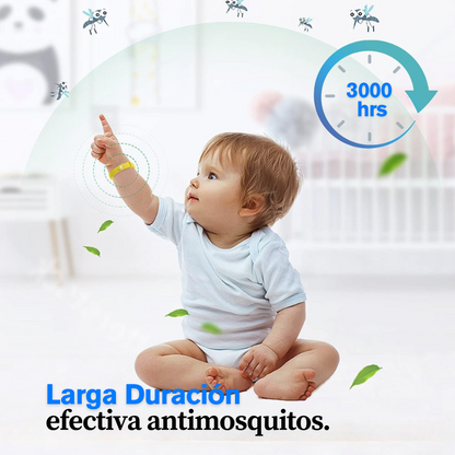 BYE BYE MOSQUITOS - Pulseras Repelente Mosquitos x5