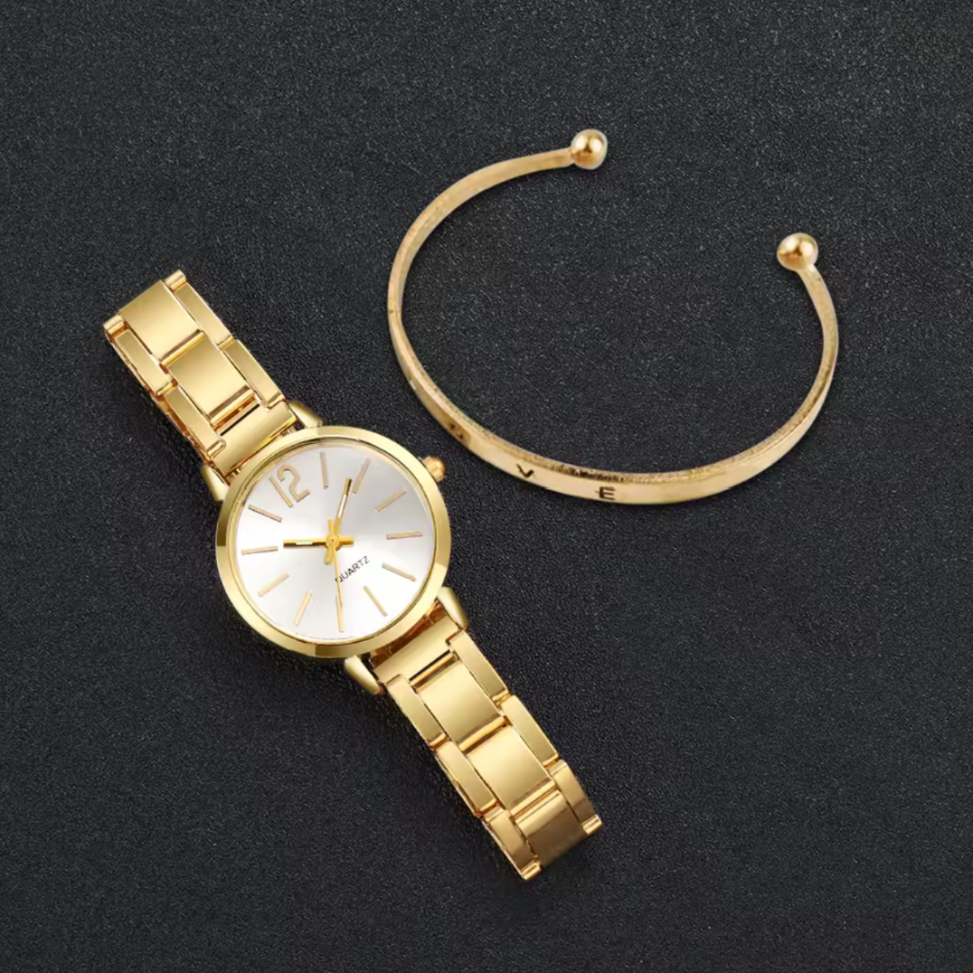 GOLDEN LOVE SET - Reloj & Pulsera